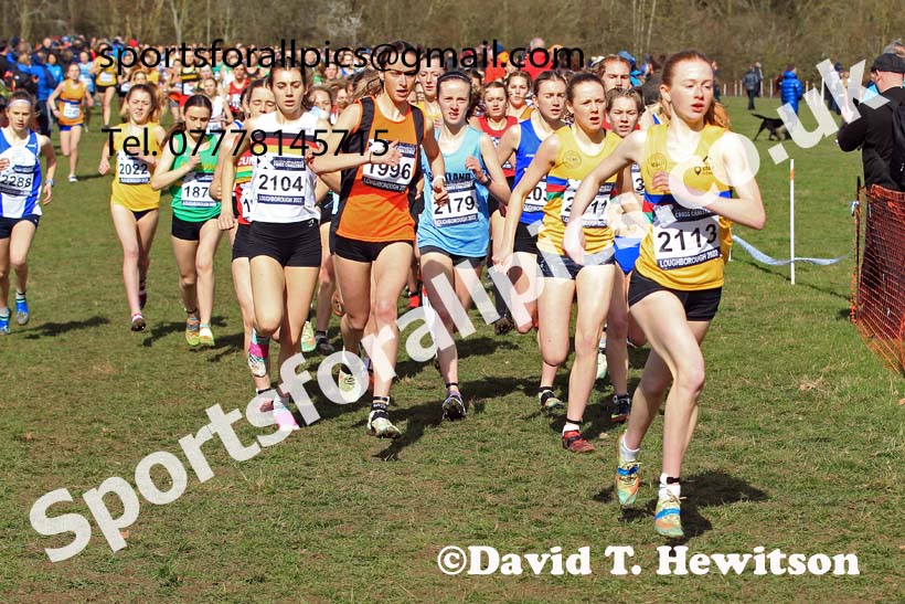 Womens Under-17s 2022 CAU Inter Counties Cross Country, Prestwold Hall, Loughborough.  Photo: David T. Hewitson/Sports for All Pics